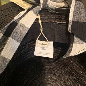 Madewell straw fedora hat S/M